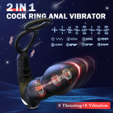PleasureMaximus - 2 In 1 Thrusting Vibrating Prostate Stimulator